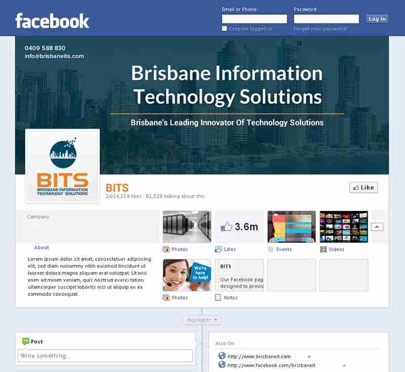 Bits Facebook Business Page Design