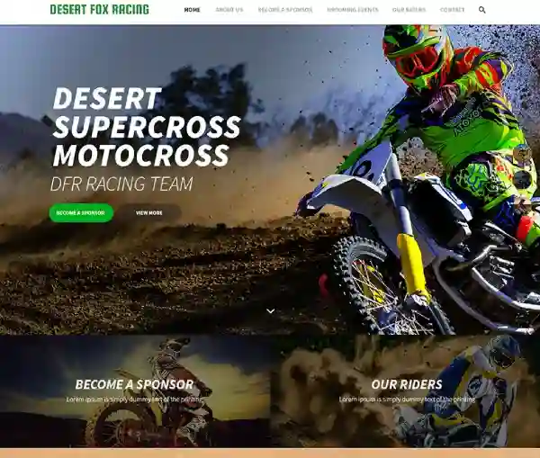Racing Website UI/UX Design