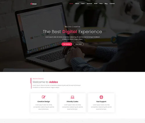 Digital Marketing Agency Website UI/UX Design